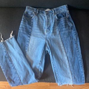 Pacsun two panel high waisted straight leg jeans